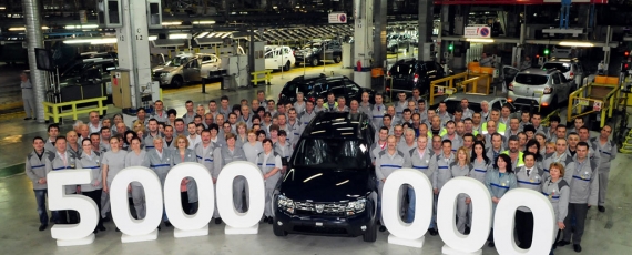 5.000.000 de masini Dacia fabricate la Pitesti